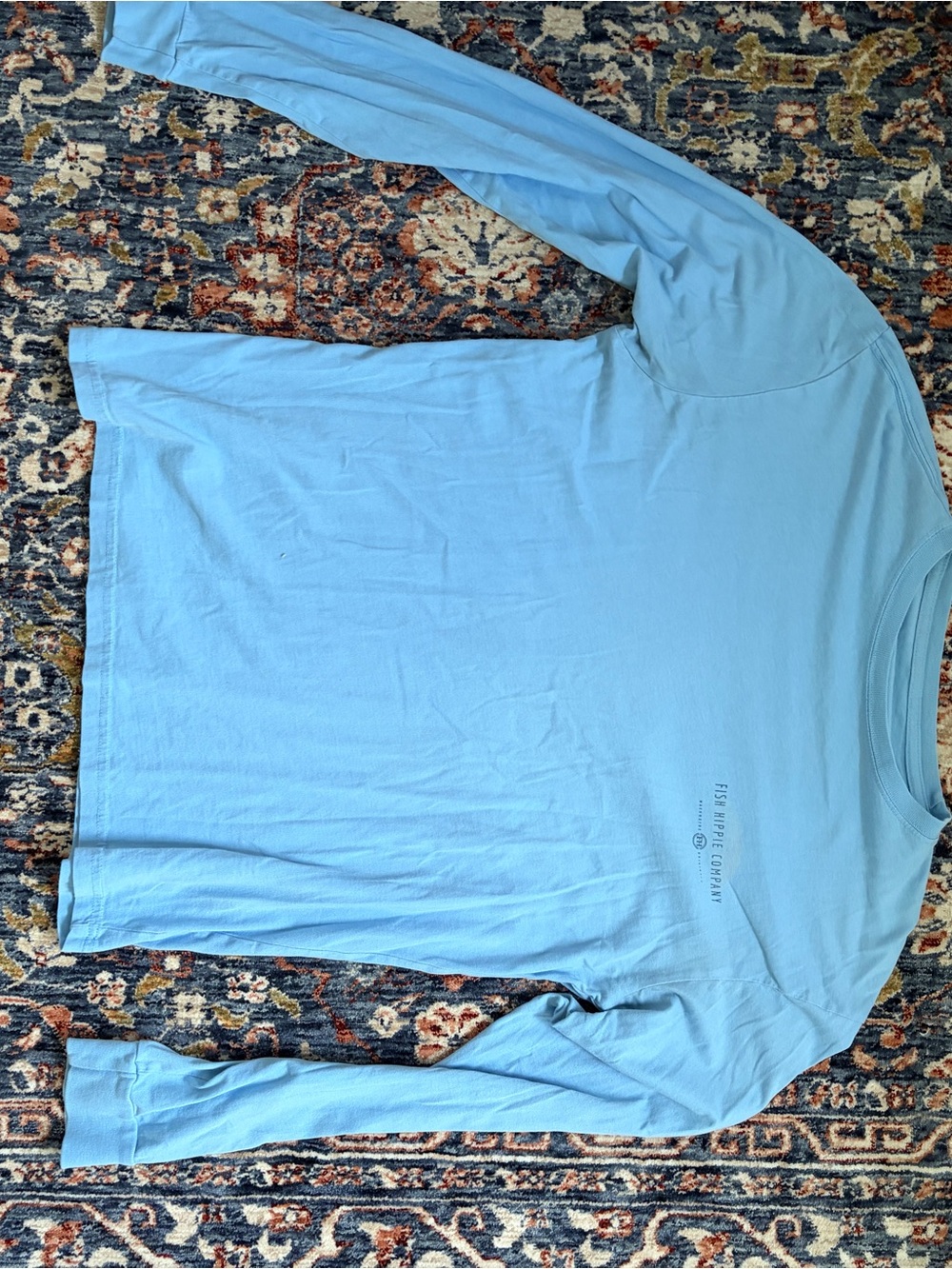 Light Blue Long-Sleeve Men's Shirt